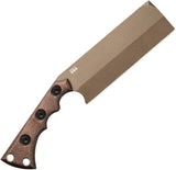 TOPS Nata Fixed Blade Knife TNAT 02 1095HC Full Tang Rugged Midnight Bronze Finish - Reliable Outdoor Utility For Campers by TOPS