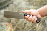 TOPS Nata Fixed Blade Knife TNAT 02 1095HC Full Tang Rugged Midnight Bronze Finish - Reliable Outdoor Utility For Campers by TOPS