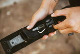 Tops Pry Knife Heavy Duty Utility For Outdoor Survivalists With Partially Serrated Blade And Pry Bar Tip by Black Country Outdoor