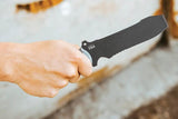 Tops Pry Knife Heavy Duty Utility For Outdoor Survivalists With Partially Serrated Blade And Pry Bar Tip by Black Country Outdoor