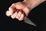 TOPS Poker Fixed Blade Knife TPKR-03 - Acid Rain Finish 1095HC Blade For Outdoors by TOPS
