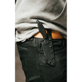 TOPS Unzipper UNZ01 Pikal Knife - Rugged 4.25 Inch 1095HC Fixed Blade For Tactical EDC by TOPS
