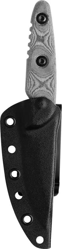 TOPS UTE Knife Utility Tool Edged Full Tang 1095 Steel Black Linen Micarta Kydex Sheath For Outdoors Enthusiasts EDC by Black Country Outdoor