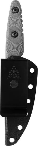 TOPS UTE Knife Utility Tool Edged Full Tang 1095 Steel Black Linen Micarta Kydex Sheath For Outdoors Enthusiasts EDC by Black Country Outdoor