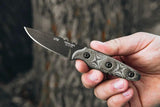 TOPS UTE Knife Utility Tool Edged Full Tang 1095 Steel Black Linen Micarta Kydex Sheath For Outdoors Enthusiasts EDC by Black Country Outdoor