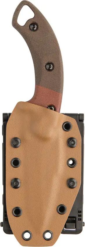 TOPS Viking Tactics Crusader VTAC06 Tactical Knife - Full Tang 9 Inch Blade With Green Tan Micarta Handle Kydex Sheath by TOPS