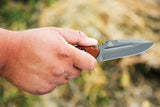 TOPS Viking Tactics Crusader VTAC06 Tactical Knife - Full Tang 9 Inch Blade With Green Tan Micarta Handle Kydex Sheath by TOPS