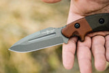 TOPS Viking Tactics Crusader VTAC06 Tactical Knife - Full Tang 9 Inch Blade With Green Tan Micarta Handle Kydex Sheath by TOPS
