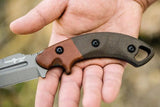 TOPS Viking Tactics Crusader VTAC06 Tactical Knife - Full Tang 9 Inch Blade With Green Tan Micarta Handle Kydex Sheath by TOPS