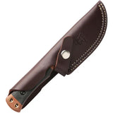 TOPS Woodcraft WC01 Fixed Blade Knife - Rugged Outdoor Knife With 1095HC Blade And Canvas Micarta Handle by TOPS