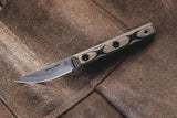 TOPS Wood Nymph Fixed Blade Knife - Compact 2.25-Inch 1095HC Blade Full Tang With G10 Handle For Outdoor Use by TOPS