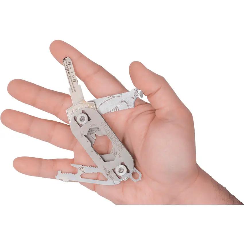 Turq Gear Plankton Multi-Tool - 3.5 Inch Stainless Steel Compact All-In-One Tool With Wire Cutter And More by Turq Gear