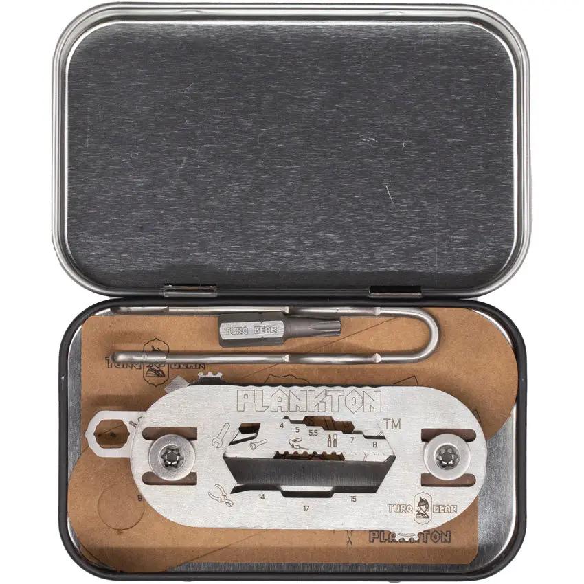 Turq Gear Plankton Multi-Tool - 3.5 Inch Stainless Steel Compact All-In-One Tool With Wire Cutter And More by Turq Gear