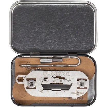 Turq Gear Plankton Multi-Tool - 3.5 Inch Stainless Steel Compact All-In-One Tool With Wire Cutter And More by Turq Gear