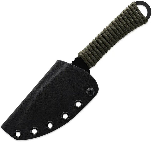 Toor Merlin Gut Hook Woodland Karsumba S Grey - CPM-154 Stainless Gut Hook Blade, Full Tang, Finger Ring by Toor