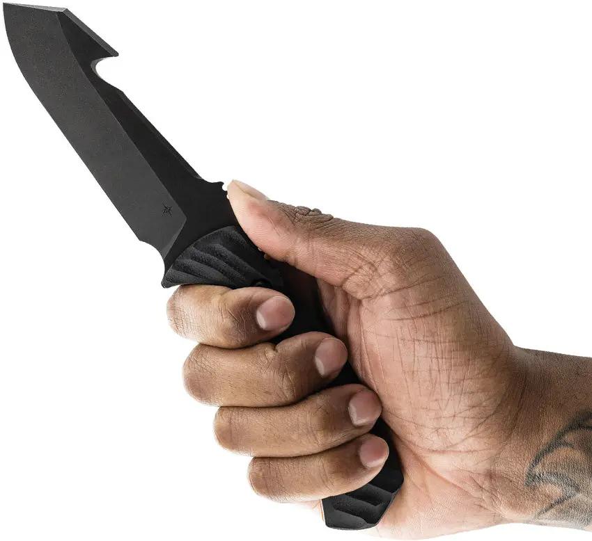 Toor Egress 2.0 Guthook Havoc - Black Oxide Coated CPM Cru-Wear Guthook Blade With G10 Handle Kydex Sheath by Toor