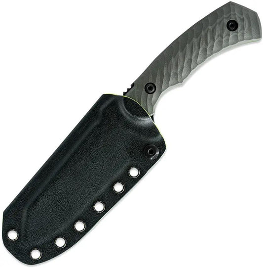 Toor Zenith Apocalypse Fixed Blade Knife - 9 Inch Overall CPM CruWear Steel Blade With Black Oxide Finish by Toor
