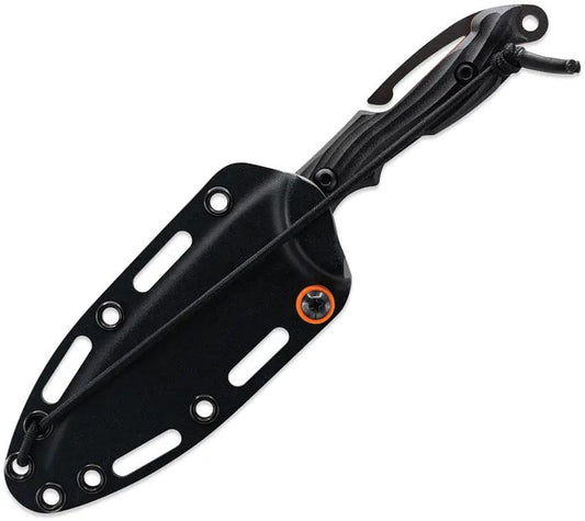 Toor Marine Utility Fighting Dive Knife - CPM CruWear Blade With Partially Serrated Edge Black G10 Handle by Toor
