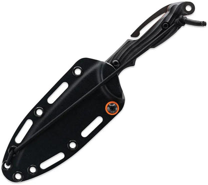 Toor Marine Utility Fighting Dive Knife - CPM CruWear Blade With Partially Serrated Edge Black G10 Handle by Toor