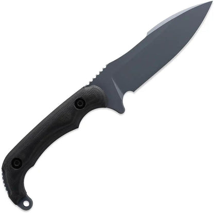 Toor Apnea Abyss Fixed Blade Knife - CPM Cru Wear Steel Blade With Gray Gun Kote Finish And SureTouch Handle by Toor