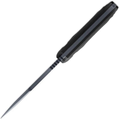 Toor Apnea Abyss Fixed Blade Knife - CPM Cru Wear Steel Blade With Gray Gun Kote Finish And SureTouch Handle by Toor