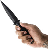 Toor Specter Fixed Blade Socom Black - CPM-M4 Dagger Blade With Black G10 Handle And Kydex Sheath by Toor