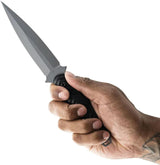 Toor Specter Fixed Blade Gray Gun-Kote CPM-M4 Double-Edge Dagger - Durable Black G10 Handle by Toor