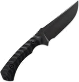 Toor Brauler Fixed Blade Bomber Black - Cru-Wear Steel Blade With Full Tang And G10 Handle by Toor