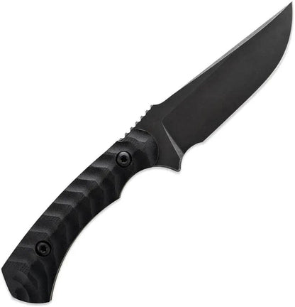 Toor Brauler Fixed Blade Bomber Black - Cru-Wear Steel Blade With Full Tang And G10 Handle by Toor