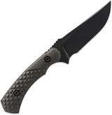 Toor Allied Brauler Fixed Blade Knife - CPM Cru-Wear Steel, Full Tang, Green Linen Micarta Handle, Cordura Sheath by Toor