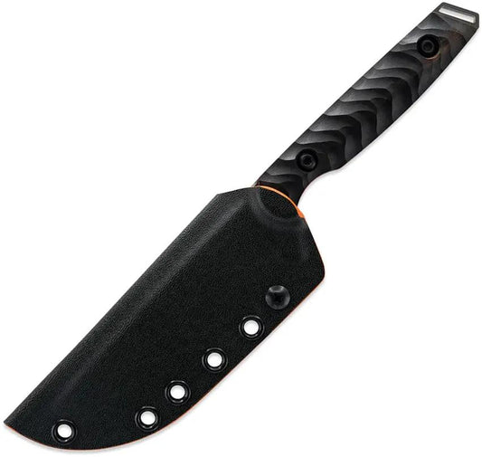 Toor Field 2.0 Fixed Blade Moss Spanish - CPM 154 Black Gun Kote Blade With Ebony Wood Handle by Toor