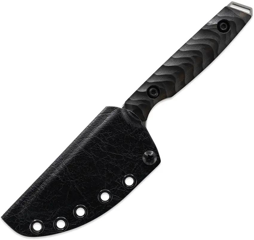 Toor Field 3.0 Fixed Blade Knife - Stonewashed CPM 154 Blade With Ebony Wood Handle by Toor