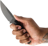 Toor Field 3.0 Fixed Blade Knife - Stonewashed CPM 154 Blade With Ebony Wood Handle by Toor