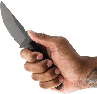 Toor Field 3.0 Fixed Blade Knife - Stonewashed CPM 154 Blade With Ebony Wood Handle by Toor