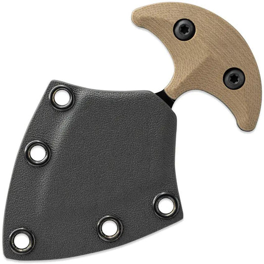 Toor Vasive Push Dagger Omaha Tan - 2 Inch CPM-154 Stainless Dagger Blade With Black Gun-Kote Finish And Tan G10 Handle by Toor