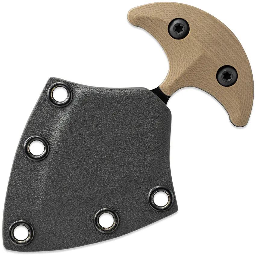 Toor Vasive Push Dagger Omaha Tan - 2 Inch CPM-154 Stainless Dagger Blade With Black Gun-Kote Finish And Tan G10 Handle by Toor