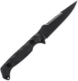 Toor Darter S Fixed Blade Knife Black GunKote CPM S35VN Steel Black G10 Handle Serialized by Toor