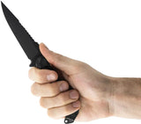 Toor Darter S Fixed Blade Knife Black GunKote CPM S35VN Steel Black G10 Handle Serialized by Toor