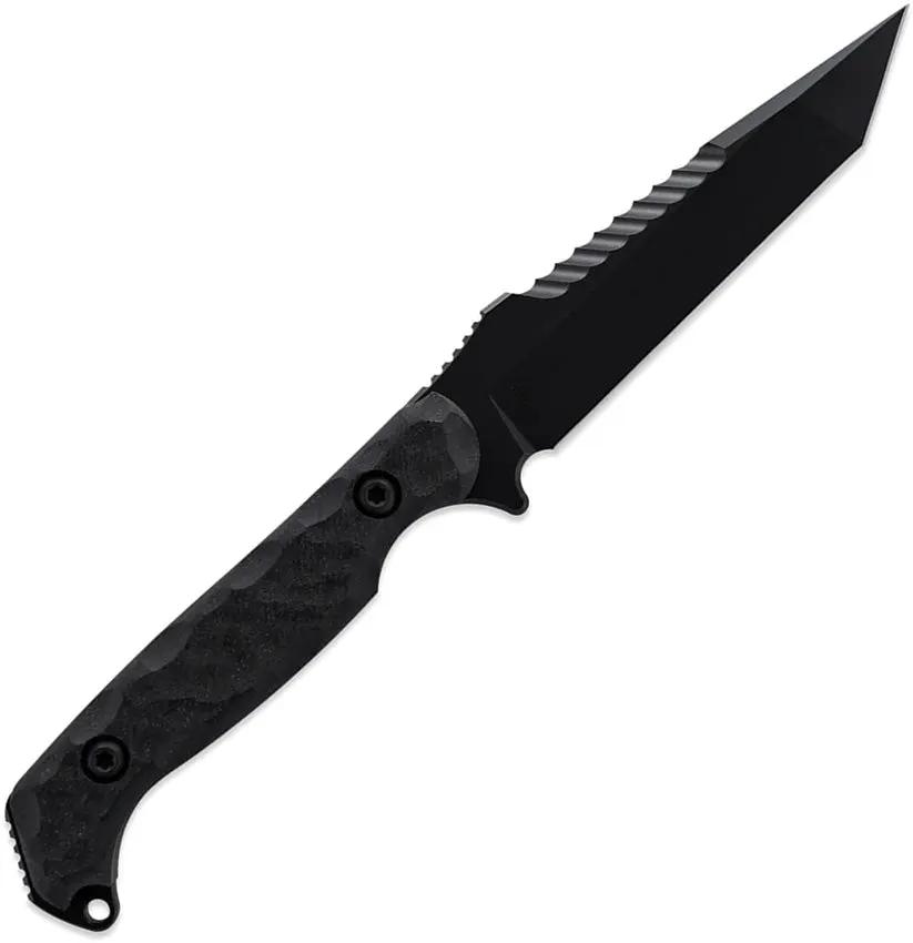 Toor Darter T Fixed Blade - Shadow Darter T Black S35VN Tanto Knife With Gun-Kote Finish by Toor