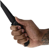 Toor Darter T Fixed Blade - Shadow Darter T Black S35VN Tanto Knife With Gun-Kote Finish by Toor