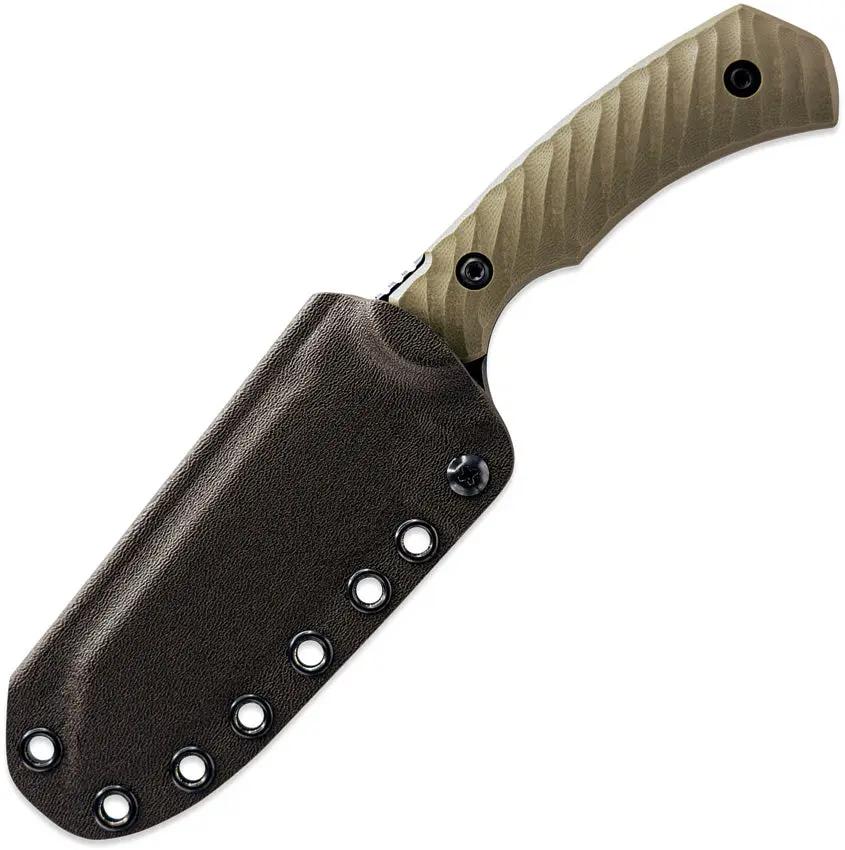 Toor Zenith Spitfire Fixed Blade - Green G10 Handle CPM CruWear Full Tang Knife Outdoor Ready by Toor