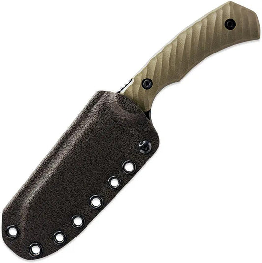 Toor Zenith Spitfire Fixed Blade - Green G10 Handle CPM CruWear Full Tang Knife Outdoor Ready by Toor