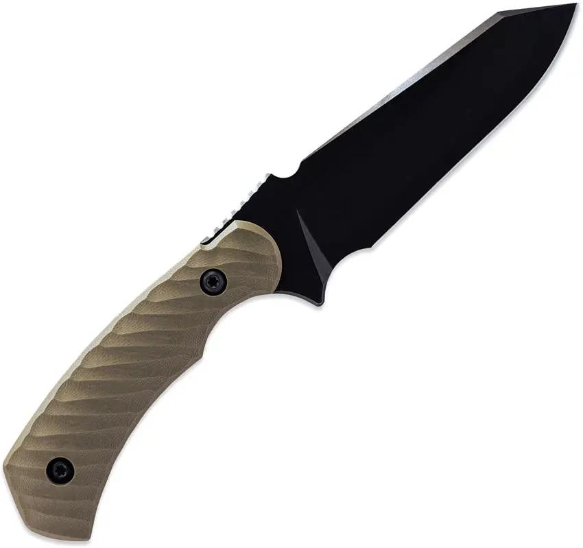 Toor Zenith Spitfire Fixed Blade - Green G10 Handle CPM CruWear Full Tang Knife Outdoor Ready by Toor
