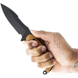 Toor Pin-Up Apnea Fixed Blade TR33865 - CPM Cru-Wear Harpoon Style Blade With Micarta Handle And Full Tang by Toor