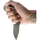 Toor Karsumba S Fixed Blade - CPM M4 Steel With Gun Kote Finish Ironwood Handle Full Tang Finger Ring Kydex Sheath by Toor