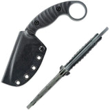 Toor Karsumba S Fixed Blade Knife - CPM M4 Steel, Phantom Gray Finish, Black G10 Handle by Toor