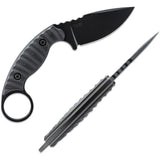 Toor Karsumba S Fixed Blade SoCom - CPM-M4 Blade With Black G10 Handle And Full Tang by Toor