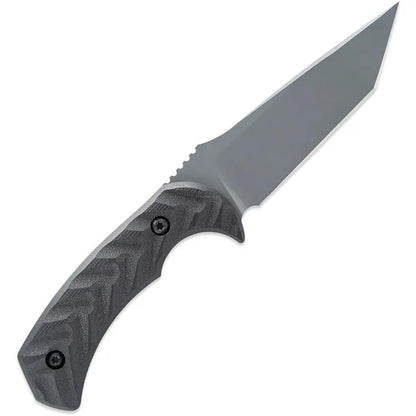 Toor Mullet T Phantom Gray - 8.5 Inch Overall CPM-M4 Stainless Tanto Blade, Black G10 Handle, Full Tang by Toor