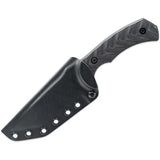 Toor Mullet T Phantom Gray - 8.5 Inch Overall CPM-M4 Stainless Tanto Blade, Black G10 Handle, Full Tang by Toor