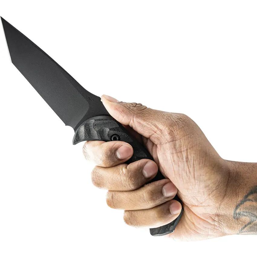 Toor Mullet T Socom - 8.5 Inch CPM M4 Stainless Tanto Blade With Black Gun Kote Finish by Toor